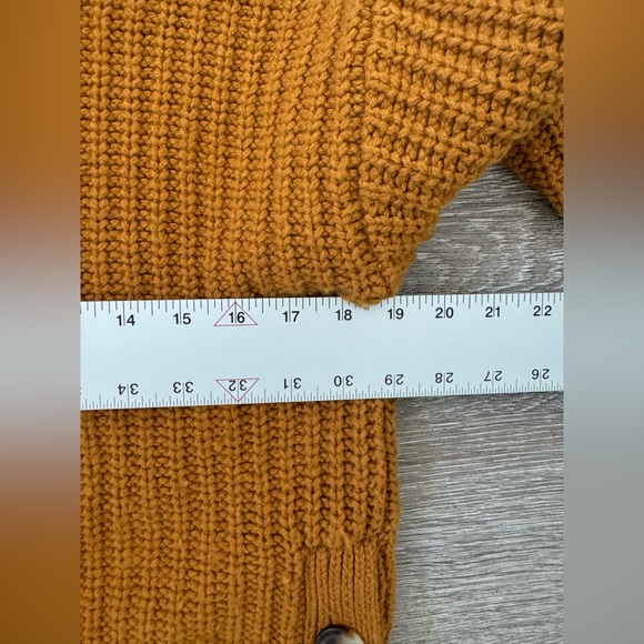 Madewell EUC Mockneck Knit Side-Button Pullover Sweater Size XS Wool Blend Brown - Picture 8 of 9